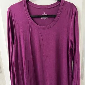 Cuddl Duds Long Sleeve Fuchsia Size Large